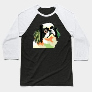 Japanese Chin Pop Art - Dog Lover Gifts Baseball T-Shirt